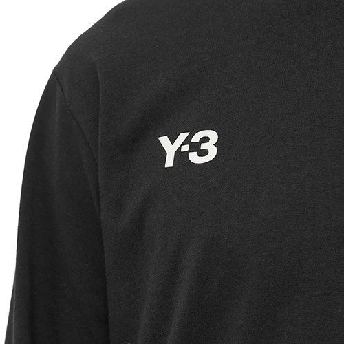 Black Y3 LS Tee