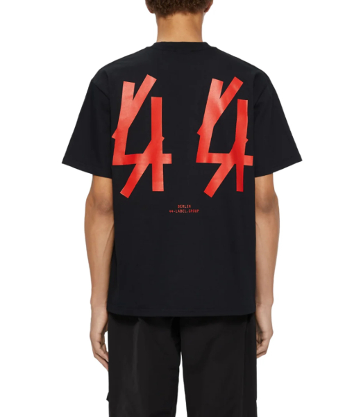 The New Bobai  Black+Solid Risk Red T-Shirt