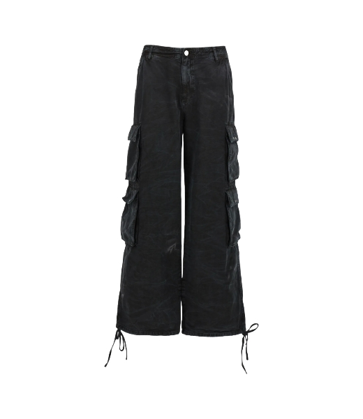 Off Black Trianon Cargo Mid Canvas Traouser