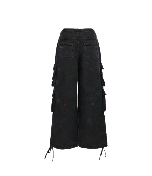Off Black Trianon Cargo Mid Canvas Traouser