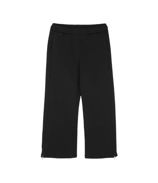 Wide Leg Sweat Pants New Stiff Black Stone