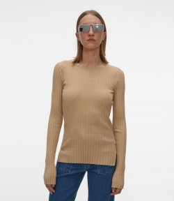 HELMUT LANG NUDE RIB CREWNECK.FINE CO
