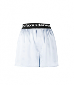Xenon Blue Boxer Short With Logo Waist