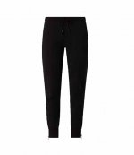 Zip Black Cotton Track Pant