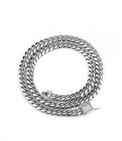 Crystal Lock Chain Necklace