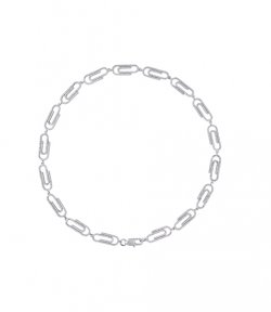 Crystal Paper Clip Necklace