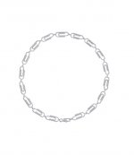 Crystal Paper Clip Necklace
