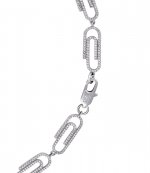 Crystal Paper Clip Necklace