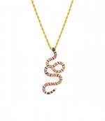 Pendant Red Black Snake Necklace