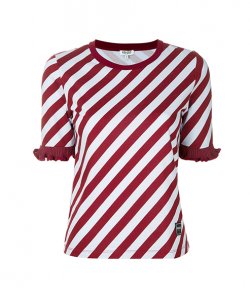 KENZO T-SHIRT WITH RUFFLE FINISHING