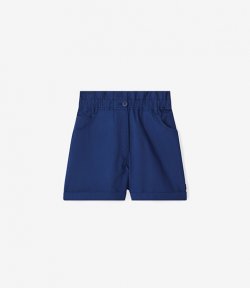 High Waist Elastic Navy Short