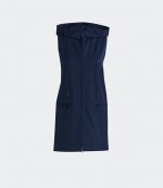 Stretch Navy Hooded Vest