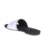 Kyra Logo Elastic Xenon Blue Flat Sandals
