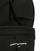Wangsport Black Twill Nylon Backpack