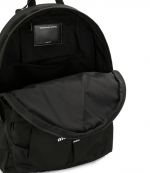 Wangsport Black Twill Nylon Backpack