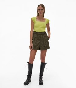 Paperbag Olive Short