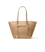 Carine Camel Medium Leather Tote Bag