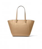 Carine Camel Medium Leather Tote Bag