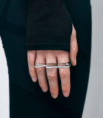 3 Fingers Silver Ring