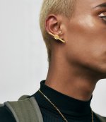 Needle Gold Earring