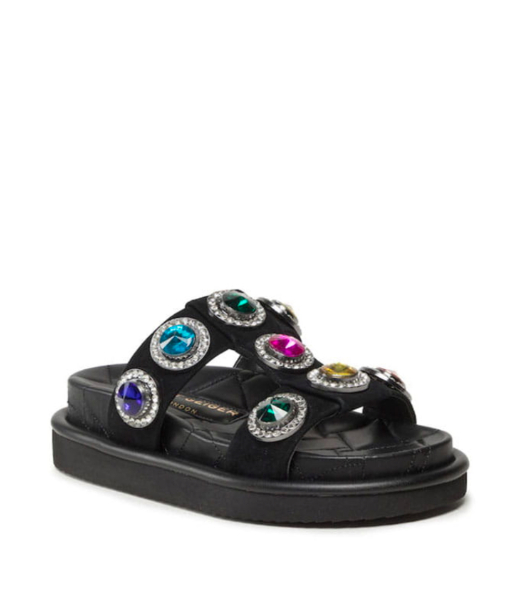 Orson Crystal Black Mule Sandal