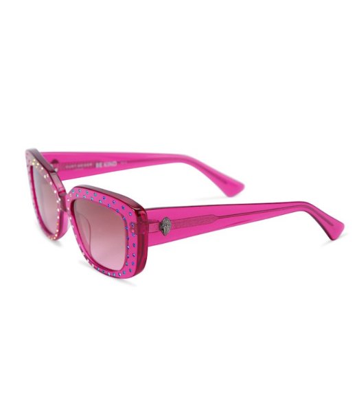 Shoreditch Gem Rectangle Denim Sunglasses