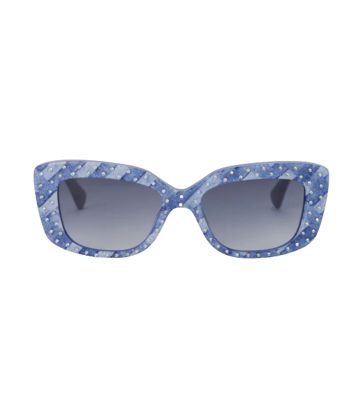 ShoreditchGem Rectangle Fuxia Sunglasses