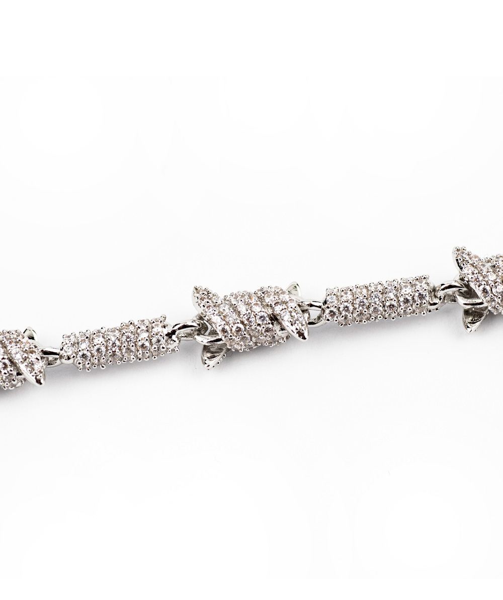 Crystal Wire Knot Necklace