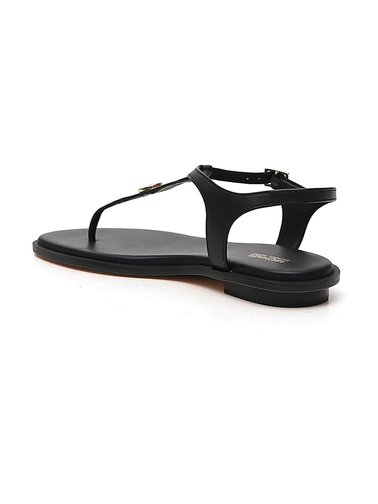 Mallory Black Thong Sandal