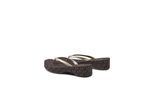 Lilo Brown/ Gold Flip Flop