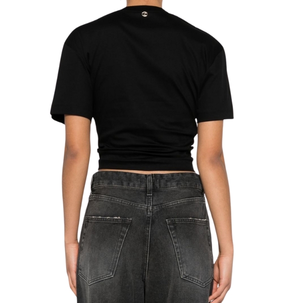 Top Black With Gold Piercing