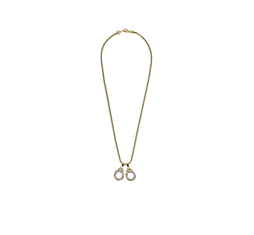 Handcuffs Gold Chain