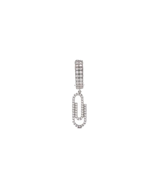 Paperclip Crystal Earring