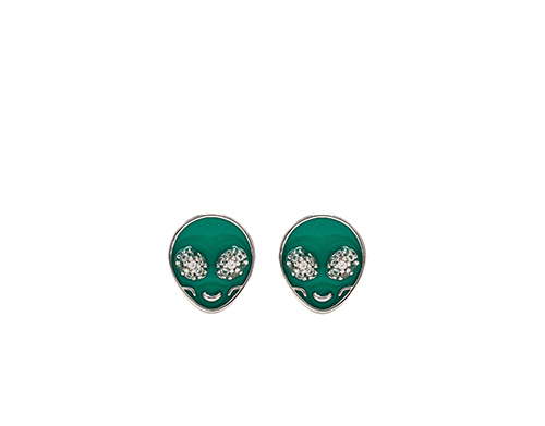 Brother Green Glow Earrings