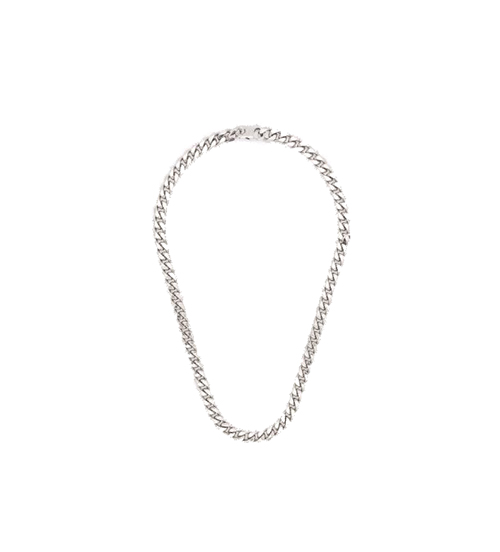 Tie Chain Silver Necklace