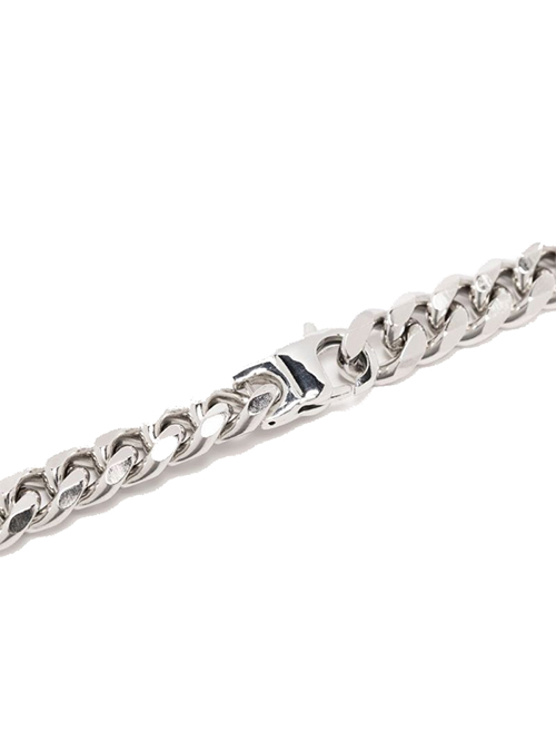 Tie Chain Silver Necklace