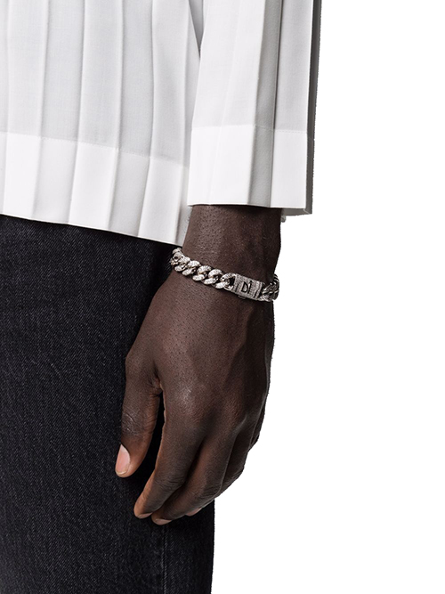 Cuban Pave Silver Bracelet