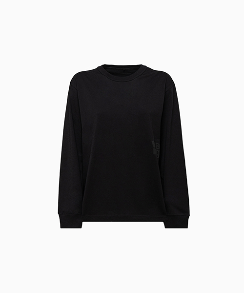 Foundation Black Tee With Puff Paint Logo