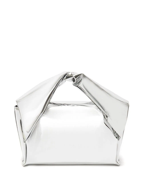 Silver Midi Twister Bag