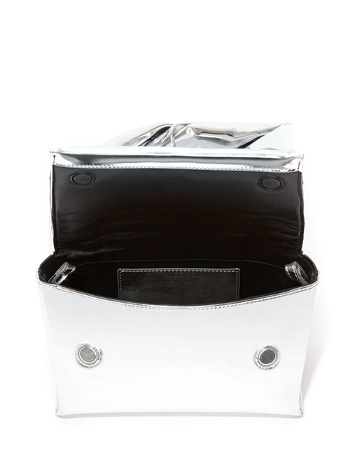 Silver Midi Twister Bag