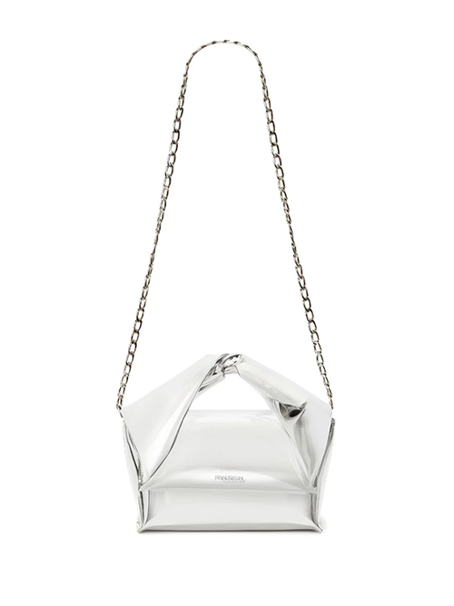Silver Midi Twister Bag