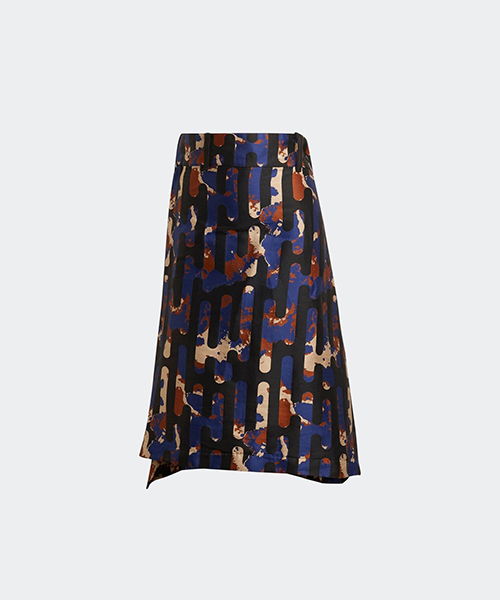 Camo Jacquard Skirt