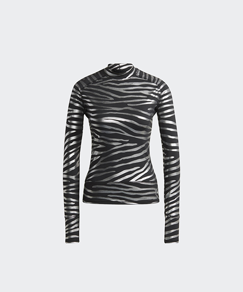 Training Long Sleeve Metallic Print Tee
