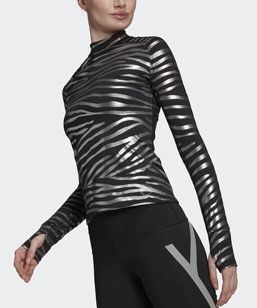 Training Long Sleeve Metallic Print Tee