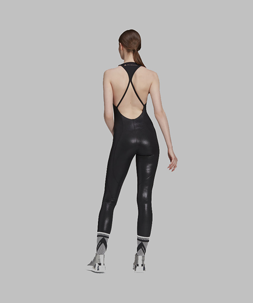 All-in-One Shiny Black Bodysuit