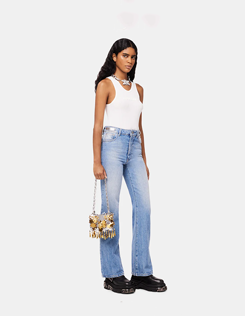 Silver Gold Mix Metal Sparkle Hobo