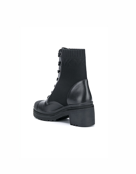 MICHAEL KORS BREA BOOTIE SOFT KNIT/STRIPE MK LOGO