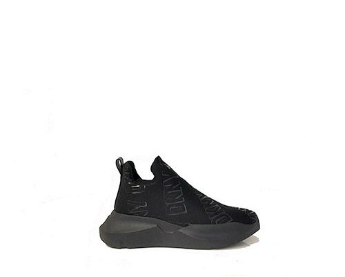 Ramona Slip On Black Logo Sneakers