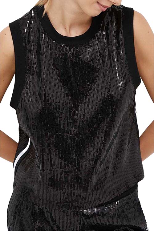 Sleeveless Sequin Top
