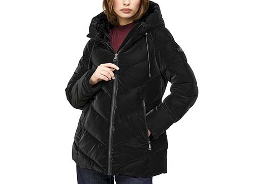 Black Hoodie Puffer Jacket